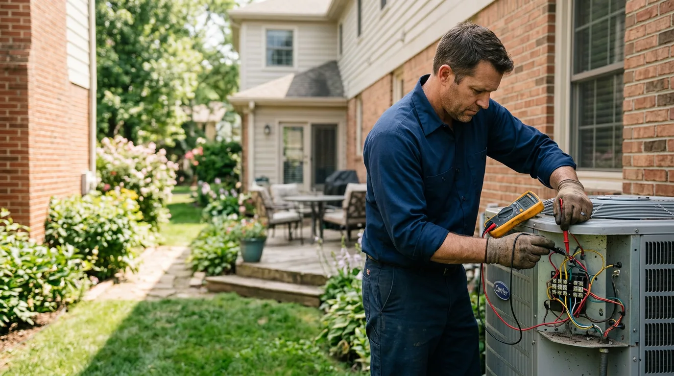 HVAC technician working near Evensville, TN